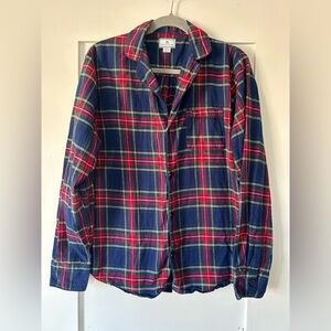 Petite Plume Classic Plaid Button-Down Shirt